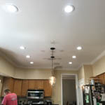 Recessed Lighting and Pendant lights Project in Bristow, VA